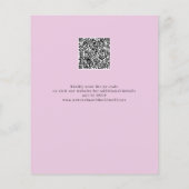 Papier Budget moderne rose violet Floral Mariage de code (Dos)