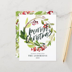 Papier Budget moderne rouge et vert Noël élégant