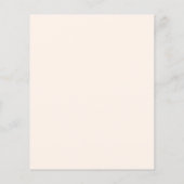 Papier Budget Moderne Rustique Faire-part de mariage rose (Dos)