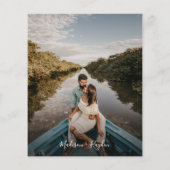 Papier Budget Moderne Sage Vert Monogramme Mariage photo (Dos)