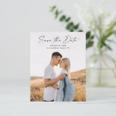 Papier Budget Moderne Script Photo Mariage Enregistrer La (Debout devant)