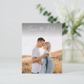 Papier Budget Moderne Script Photo Mariage Enregistrer La (Debout devant)