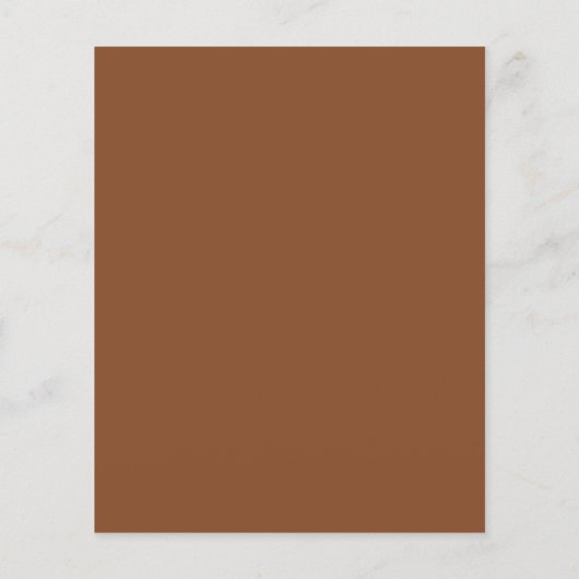 Papier Budget moderne Sienna Script Faire-part de mariage (Dos)