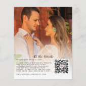 Papier Budget Moderne Style 2 Faire-part de mariage photo (Dos)