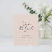 Papier budget Moderne typographie manuscrite mariage (Debout devant)