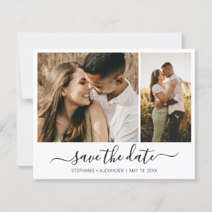 Papier Budget Moderne Typographie Photo Enregistrer La Da