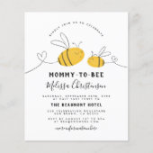 Papier Budget Mommy to be Baby shower (Devant)