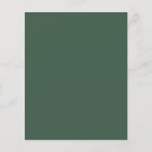 Papier Budget Monogramme Emerald Green Green Mariage (Dos)