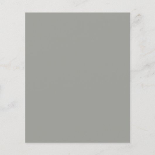 Papier Budget Monogramme Gris Faire-part de mariage minim (Dos)