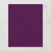 Papier Budget Monogramme Purple Blush Floral Wedding Invi (Dos)
