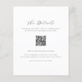 Papier Budget Monogramme QR Code 3 Photo Collage Mariage (Dos)