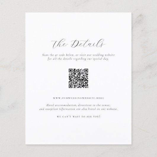 Papier Budget Monogramme QR Code 3 Photo Collage Mariage (Dos)
