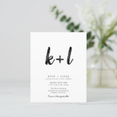Papier Budget Monogramme Qr Code photo (Debout devant)