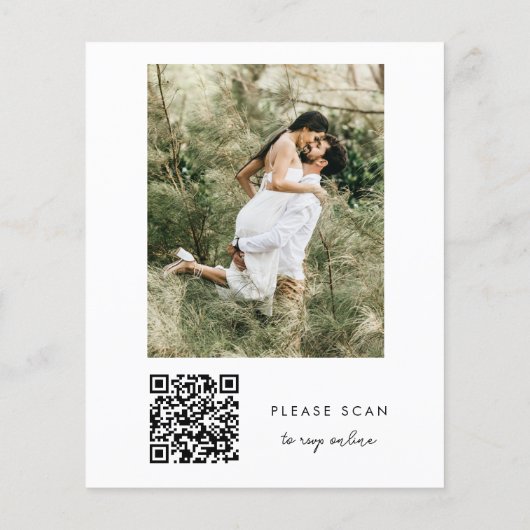 Papier Budget Monogramme Qr Code photo (Dos)
