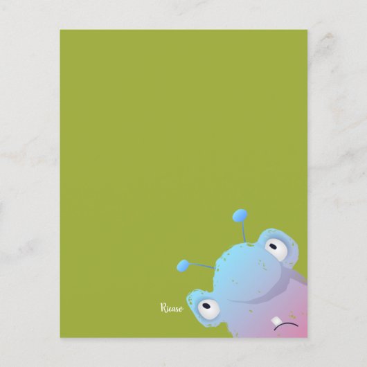 Papier BUDGET Monster Bash Halloween Party Personnalisé (Dos)