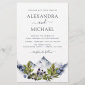 Papier Budget Montagne Rustique Mariage de verdure (Devant)