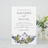 Papier Budget Montagne Rustique Mariage de verdure (Debout devant)