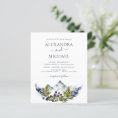 Papier Budget Montagne Rustique Mariage de verdure (Debout devant)