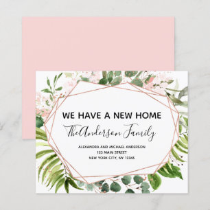 Papier Budget Moving Announcement Eucalyptus Greenery