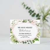 Papier Budget Moving Announcement Eucalyptus Greenery (Debout devant)