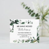 Papier Budget Moving Announcement Eucalyptus Greenery (Debout devant)