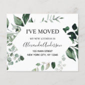 Papier Budget Moving Announcement Eucalyptus Greenery (Devant)