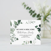 Papier Budget Moving Announcement Eucalyptus Greenery (Debout devant)