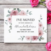 Papier Budget Moving Faire-part Dusty rose Floral