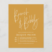 Papier Budget Mustard Brunch & Bubbly Fête des mariées (Devant)