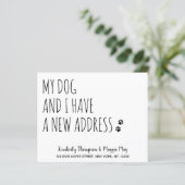 Papier Budget My Dog and I New Address Chien Moving (Debout devant)