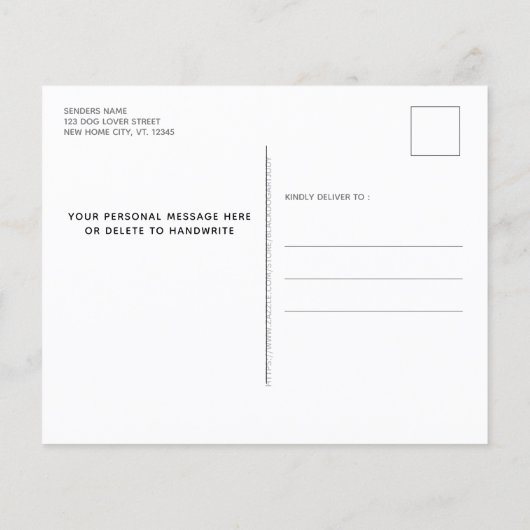 Papier Budget My Dog and I New Address Chien Moving (Dos)