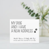 Papier Budget My Dog and I New Address Pet Dog Moving (Debout devant)