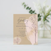 Papier BUDGET Naturel Terre Russe Mariage de automne Wood (Debout devant)