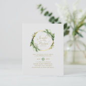 Papier BUDGET Natures Love verdure Mariage de couronne (Debout devant)
