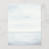 Papier Budget Nautique Océan nuptiale Invitation de douch (Dos)