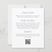 Papier Budget Nautique Ours en peluche Code QR Garçon Bab (Dos)