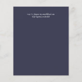 Papier BUDGET Nautique Voile Destination Mariage Invitati (Dos)