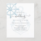 Papier BUDGET Navires nautiques Mariage de roues (Devant)