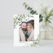 Papier Budget Navy Blue Eucalyptus Photo Enregistrer la d (Debout devant)