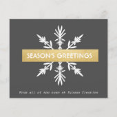 Papier BUDGET Neige Entreprise Noël saison (Devant)