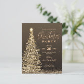 Papier Budget Noël Arbre de fête Invitation de vacances G (Debout devant)