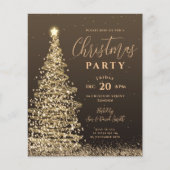 Papier Budget Noël Arbre de fête Invitation de vacances G (Devant)