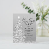 Papier Budget Noël Arbre fête Invitation de vacances Silv (Debout devant)