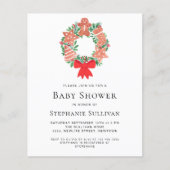Papier Budget Noël Baby shower de pain d'épices Invitatio (Devant)