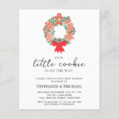 Papier Budget Noël Baby shower de vacances Invitation (Devant)