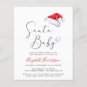 Papier Budget Noël Baby Sprinkle Invitation (Devant)