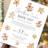 Papier Budget Noël Cookie Bake Off Invitation