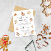 Papier Budget Noël Cookie Bake Off Invitation