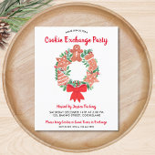 Papier Budget Noël Cookie Exchange Party Invitation