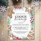 Papier Budget Noël Cookie Exchange Party Invitation